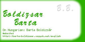 boldizsar barta business card